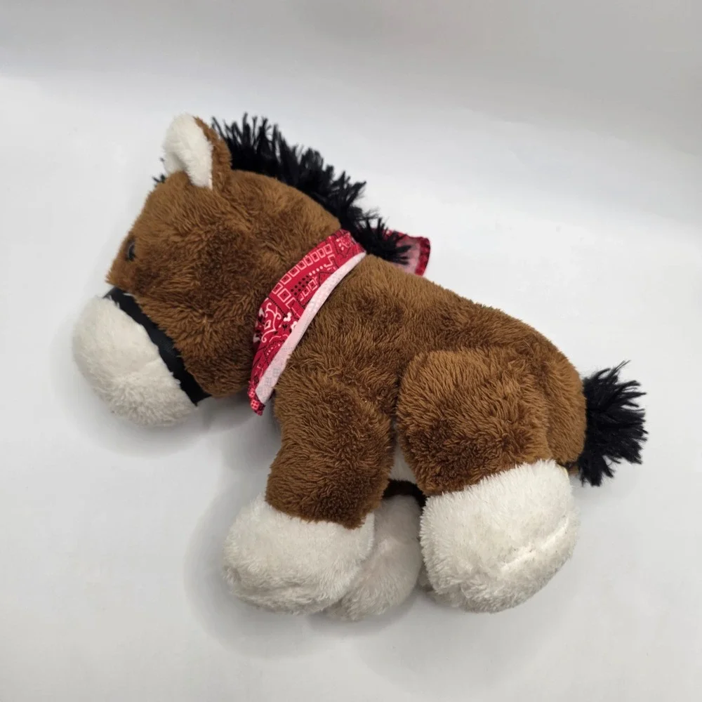 Dan Dee Plush Horse Brown White Bandana Halter Western Farm Stuffed Animal Toy